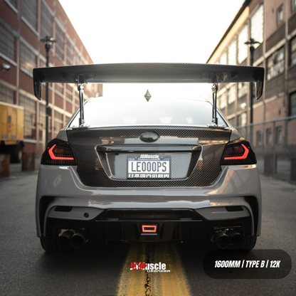 JDMuscle [15-21 WRX/STI] VS Style Full Carbon Fiber Euro GT Wing - Graveyard Performance