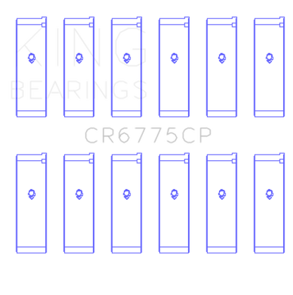 King Engine Bearings Nissan Vq35DE (Size +0.25mm) Connecting Rod Bearing Set - Graveyard Performance