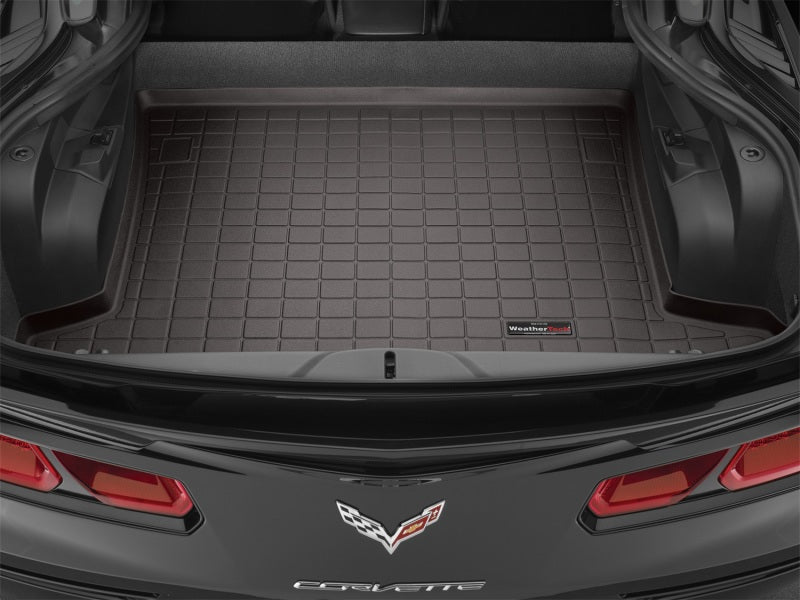 WeatherTech 14-19 Chevrolet Corvette Cargo Liners - Cocoa - Graveyard Performance