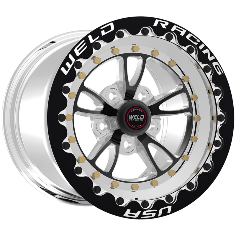 Weld Full Throttle 1-Piece 15x10 / 5x120 / 7.5in. BS Black Wheel - SBL MT - Graveyard Performance