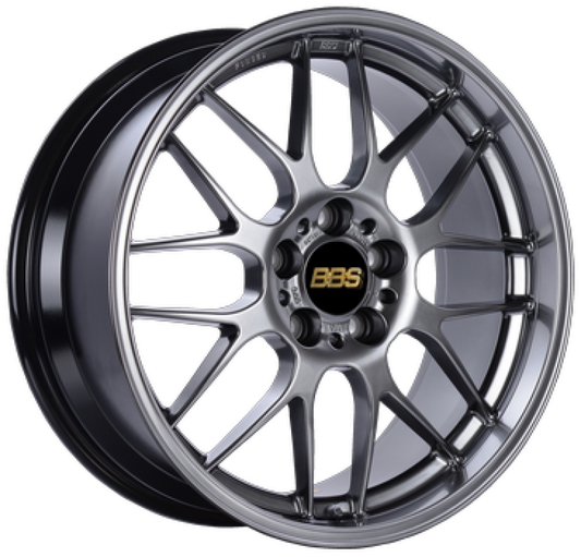 BBS RG-R 18x8.5 5x114.3 ET38 Diamond Black Wheel -82mm PFS/Clip Required - Graveyard Performance