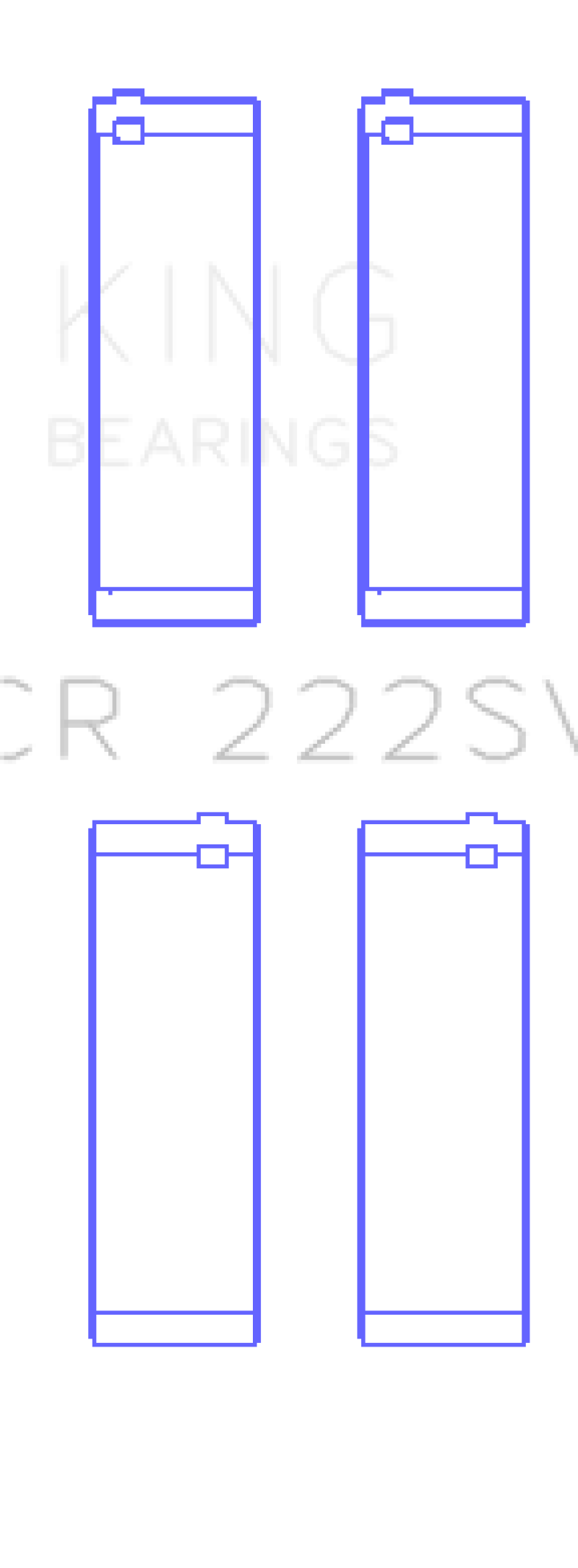 King Engine Bearings BMW N55B30A Rod Bearings - Size STD (2 Pair)