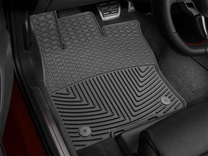 WeatherTech 2015+ Volkswagen Golf/GTI (5-Door Hatchback Only) Front Rubber Mats - Black - Graveyard Performance
