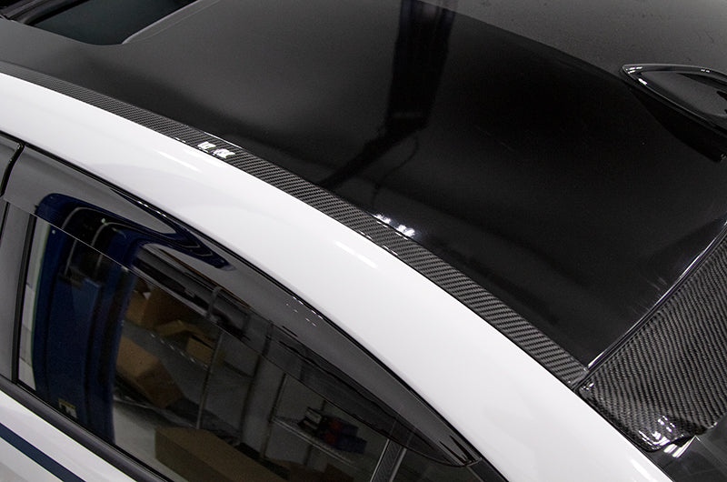 OLM LE Dry Carbon Rain Channel Guard Trim - 2015-2021 Subaru WRX / STI - Graveyard Performance