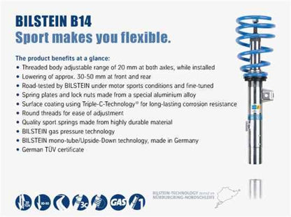 Bilstein B14 (PSS) 12-13 BMW 328i/335i Front & Rear Performance Suspension Kit - Graveyard Performance