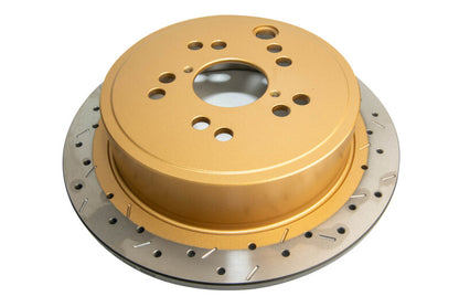 DBA 12+ Subaru/Scion BRZ/FR-S (AU Spec) 10 Lug Slot Rear Drilled & Slotted 4000 Series Rotor - Graveyard Performance