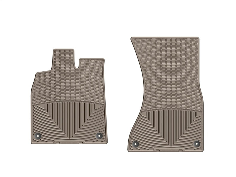 WeatherTech 12+ Audi A6/S6 Front Rubber Mats - Tan - Graveyard Performance