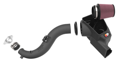 K&N 2024 Ford Mustang Ecoboost L4-2.3L F/L Turbo AirCharger - Cold Air Intake System - Graveyard Performance