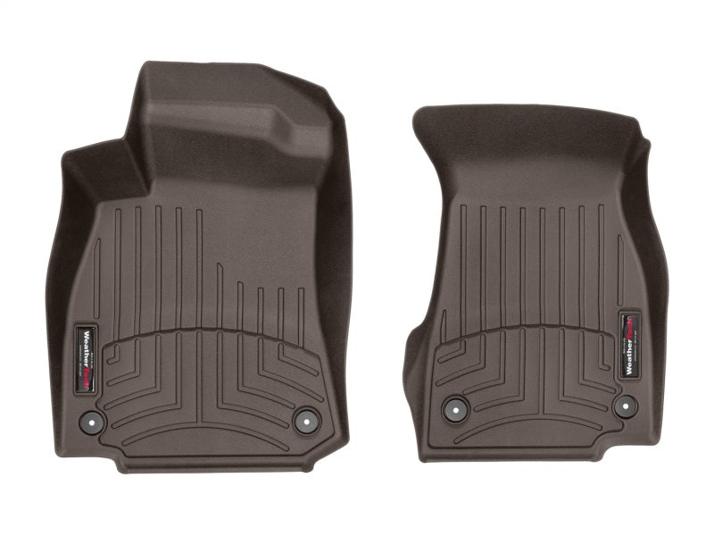 WeatherTech 2019+ Audi A6 (Sedan Only) Front FloorLiner - Cocoa - Graveyard Performance