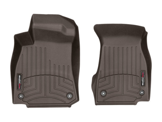 WeatherTech 2019+ Audi A6 (Sedan Only) Front FloorLiner - Cocoa - Graveyard Performance