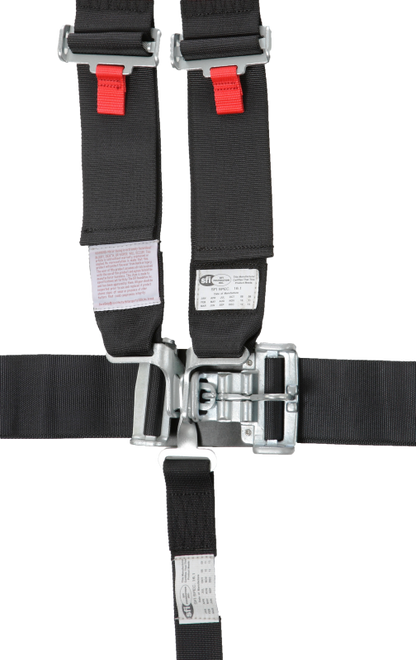 RaceQuip Black L & L V4pt Seat Belt - Graveyard Performance