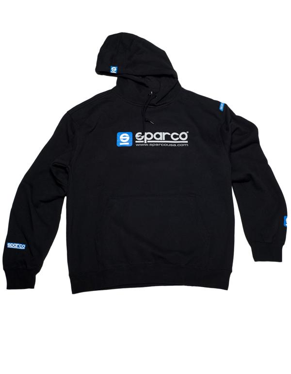 Sparco Sweatshirt Hooded WWW Blk Sml - Graveyard Performance