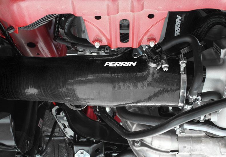 PERRIN 15-21 Subaru WRX / 14-18 Forester XT Turbo Inlet Hose 3in. w/ Turbo Adapter Flange - Black