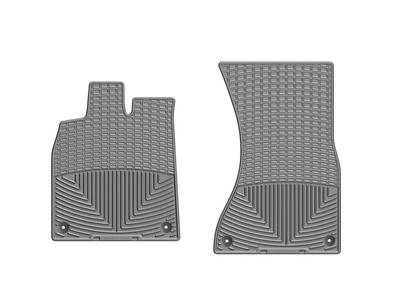 WeatherTech 12+ Audi A6/S6 Front Rubber Mats - Grey - Graveyard Performance