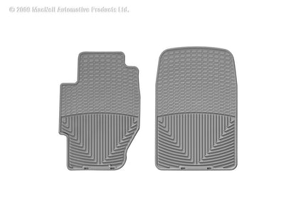 WeatherTech 03 Honda Civic Hybrid Front Rubber Mats - Grey - Graveyard Performance