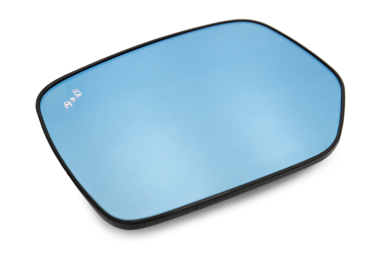 OLM Wide Angle Convex Mirrors with Turn Signals / Blind Spot Detection LED / Defrosters (Blue) - 15+ - Graveyard Performance