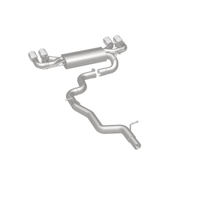 MagnaFlow Sys C/B 2015-2017 Volkswagen Golf R 3in Polished SS Quad Tip Split Rear Exit - Graveyard Performance