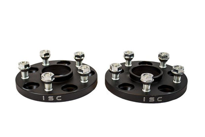 ISC Suspension Nissan 5x114.3 Hub Centric (66 Hub Bore) Wheel Spacers 15mm Black (Pair) - Graveyard Performance