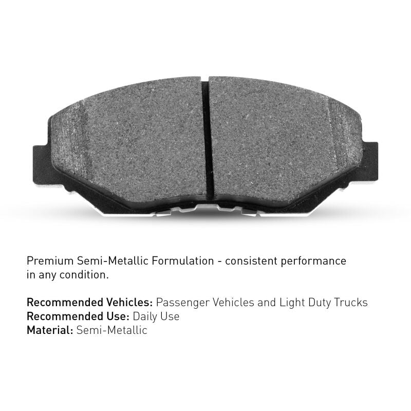 R1 12-19 BMW M6 Front Semi Met Brake Pads