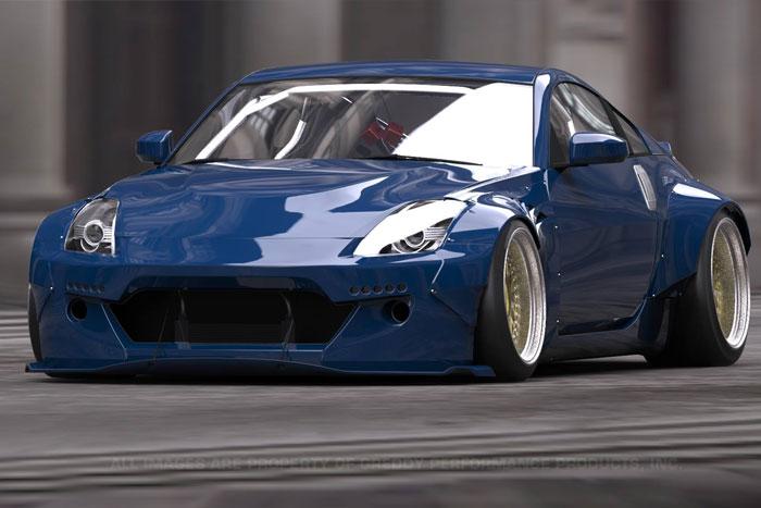 GReddy 03-08 Nissan 350Z Rocket Bunny Front Lip - Graveyard Performance