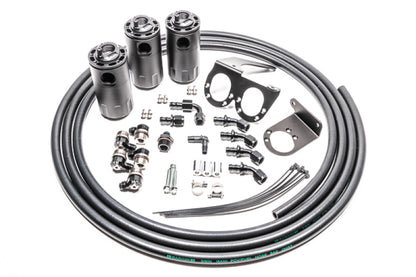 Radium Engineering Triple Catch Can Kit Nissan R35 GT-R Fluid Lock - Graveyard Performance