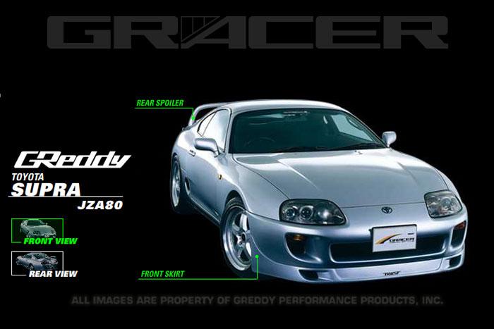 GReddy 93-97 Toyota Supra FRP Front Lip Spoiler ** Must ask/call to order** - Graveyard Performance