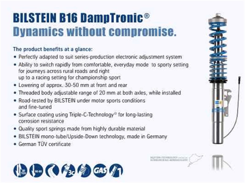 Bilstein B16 (PSS10) 06-10 BMW E60 M5 EDC Performance Suspension System - Graveyard Performance