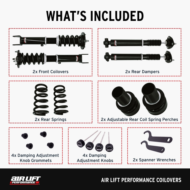 Air Lift Performance 18-23 Lexus IS300 / 17-23 Lexus IS350 Coilover Kit - Graveyard Performance