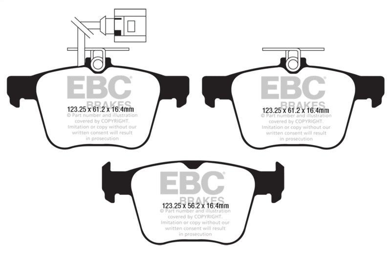 EBC 2018 Audi TT Quattro Redstuff Rear Brake Pads - Graveyard Performance