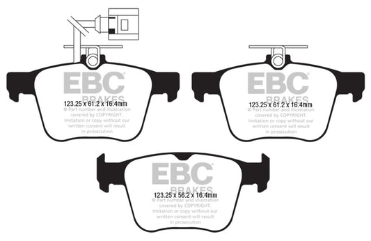 EBC 2018 Audi TT Quattro Redstuff Rear Brake Pads - Graveyard Performance