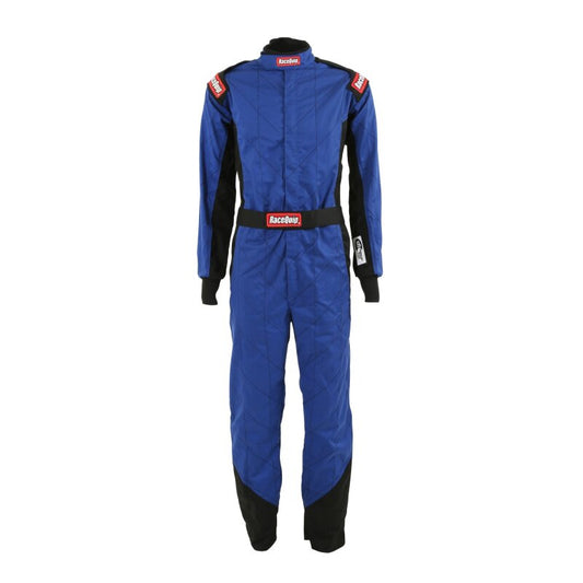 RaceQuip Blue Chevron-1 Suit - SFI-1 Medium