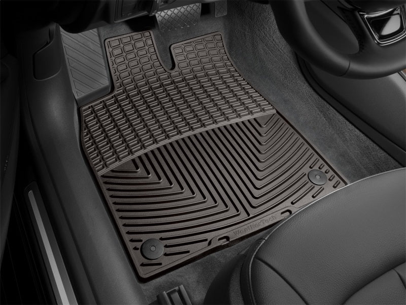 WeatherTech 2012+ Audi A6/S6 Front Rubber Mats - Cocoa - Graveyard Performance