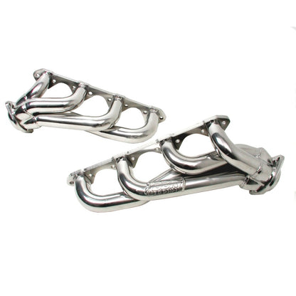 BBK 79-93 Mustang 5.0 Shorty Unequal Length Exhaust Headers - 1-5/8 Silver Ceramic - Graveyard Performance