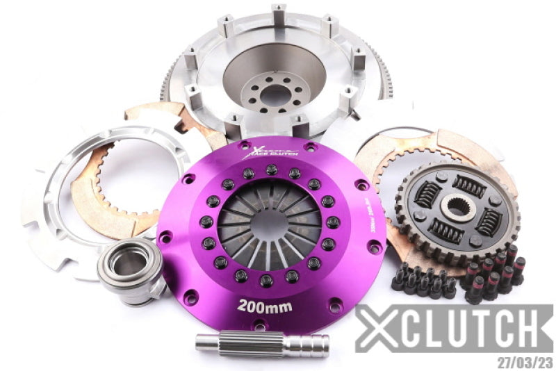 XClutch 03-06 Nissan 350Z Base 3.5L 8in Twin Sprung Ceramic Clutch Kit - Graveyard Performance