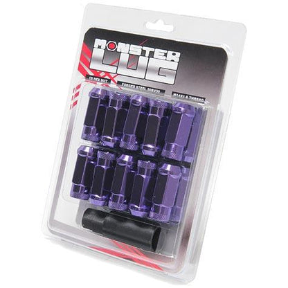 Wheel Mate Monster Locking Lug Nut Set of 4 - Purple 14x1.50 - Graveyard Performance