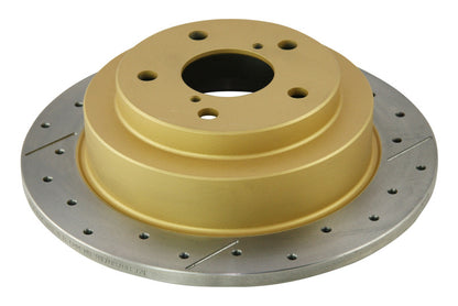 DBA 02-06 WRX / 98-07 Impreza 2.5L RS Rear Drilled & Slotted Street Series Rotor - Graveyard Performance