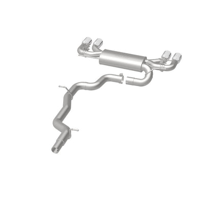 MagnaFlow Sys C/B 2015-2017 Volkswagen Golf R 3in Polished SS Quad Tip Split Rear Exit - Graveyard Performance