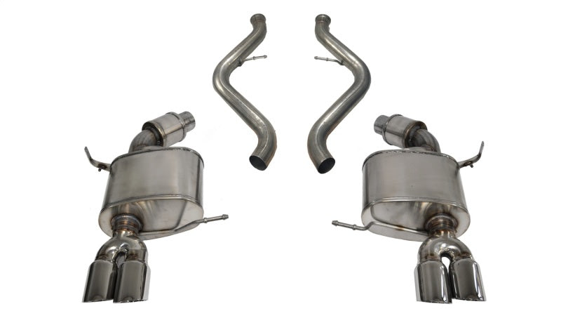 Corsa 2008-2012 BMW M3 Convertible E93 Polished Sport Cat-Back Exhaust - Graveyard Performance