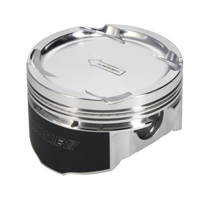 Manley 08+ Mitsubishi Evo X (4B11T) 86.5mm +.5mm Oversize Bore 9.0:1 Dish Piston Set with Rings - Graveyard Performance