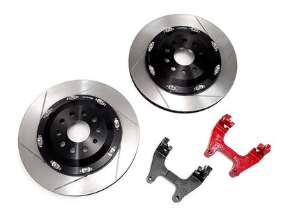 2-Piece Floating Brake Rotors | Rear Upgrade 350mm Slotted • MQB Golf R Mk7, TT RS 8S/S3/RS 3 8V
