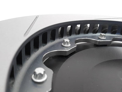 2-Piece Floating Brake Rotors | Rear Upgrade 350mm Slotted • MQB Golf R Mk7, TT RS 8S/S3/RS 3 8V