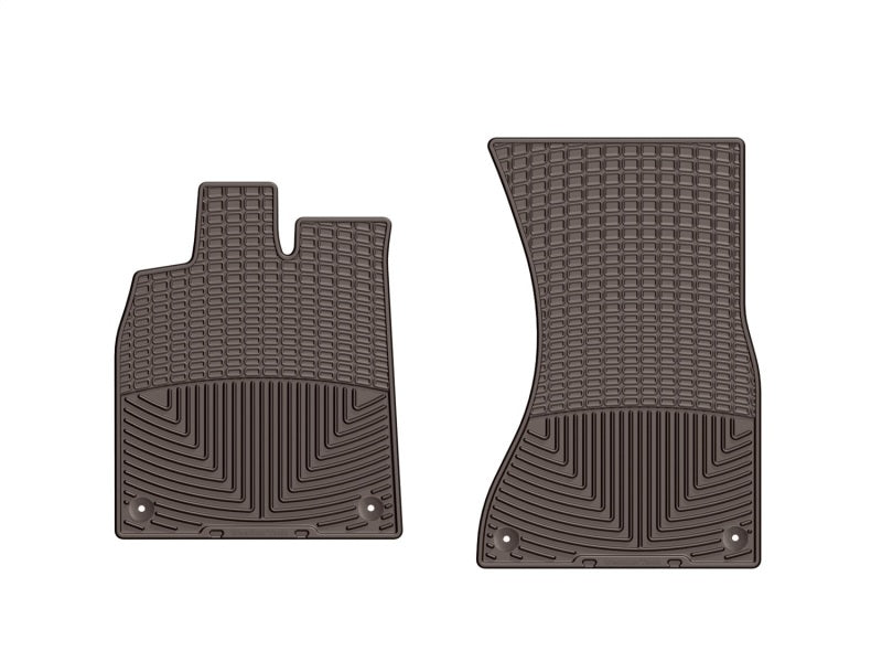 WeatherTech 2012+ Audi A6/S6 Front Rubber Mats - Cocoa - Graveyard Performance
