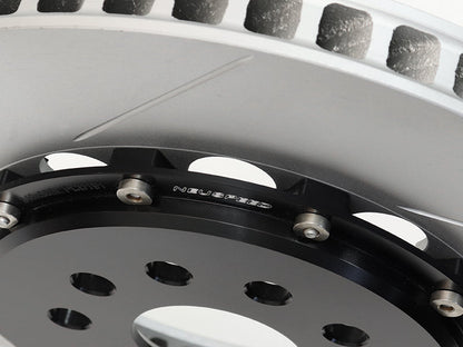 2-Piece Floating Brake Rotors | Front Kit 340mm Slotted • MQB/MQBe