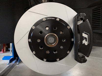 2-Piece Floating Brake Rotors | Front Kit 340mm Slotted • MQB/MQBe