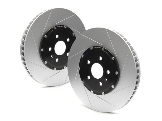 2-Piece Floating Brake Rotors | Front Kit 357mm Slotted • MQBe Golf R Mk8, S3 8Y
