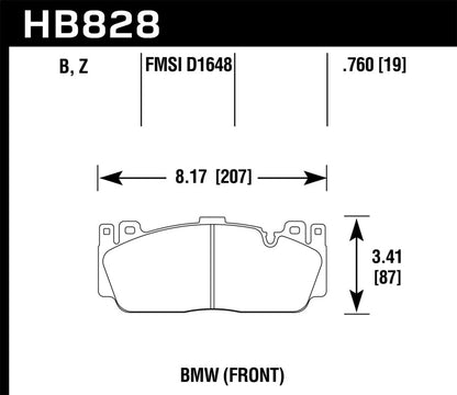 Hawk 12-17 BMW M6 / 14-17 BMW M6 Gran Coupe / 13-16 BMW M5 Performance Ceramic Front Brake Pads - Graveyard Performance