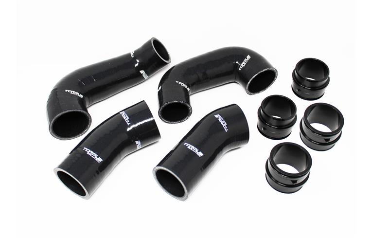 Torque Solution Black IC Boost Hose Set: 2007-2013 Mazdaspeed 3 - Graveyard Performance