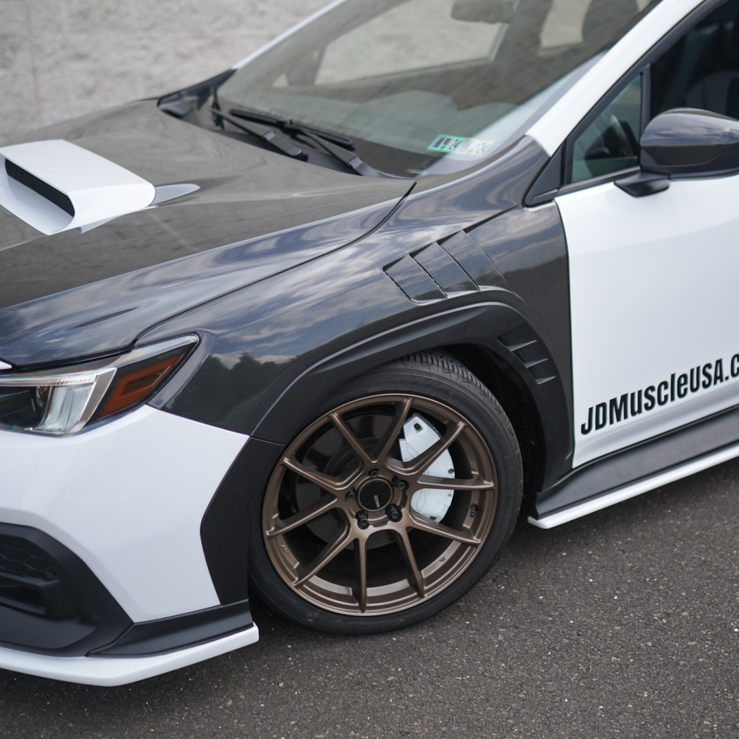 JDMuscle [22-25 WRX] Carbon Fiber/FRP Vented Fenders
