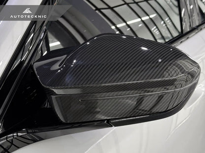 AutoTecknic Dry Carbon Fiber Mirror Cap Set - G90/ G99 M5 - Graveyard Performance