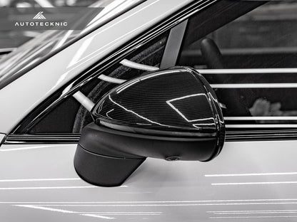 AutoTecknic Replacement Dry Carbon Mirror Covers - Porsche 9Y0 Cayenne - Graveyard Performance